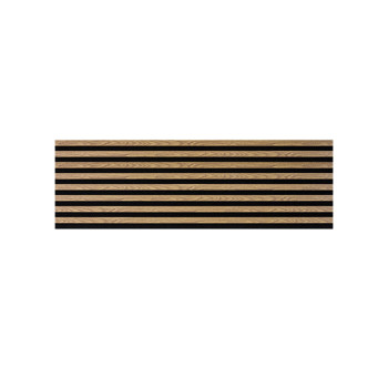 Koka sienas panelis 2700 x 400mm (Black – Light oak)